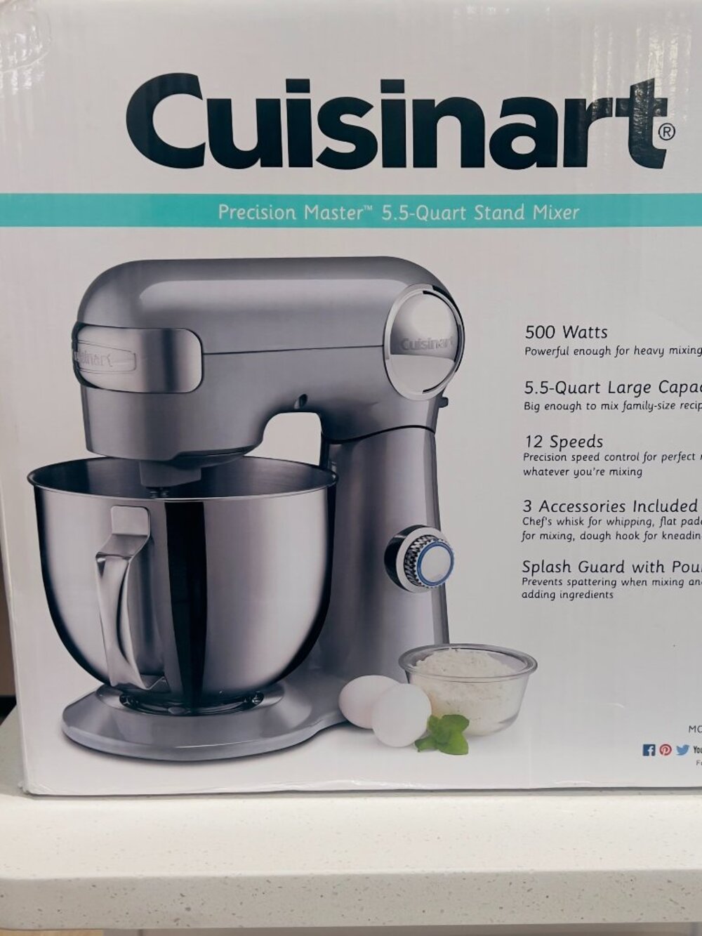 Brand NEW - Cuisinart Precision Master 5.5 Quart Stand Mixer